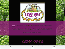 Tablet Screenshot of conservas-leyenda.com